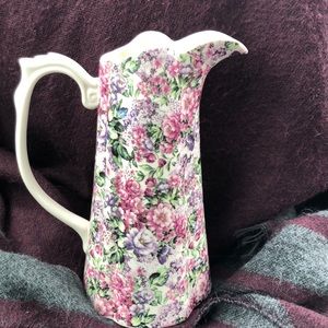 Chintz Gracie China pitcher. Very good condition.